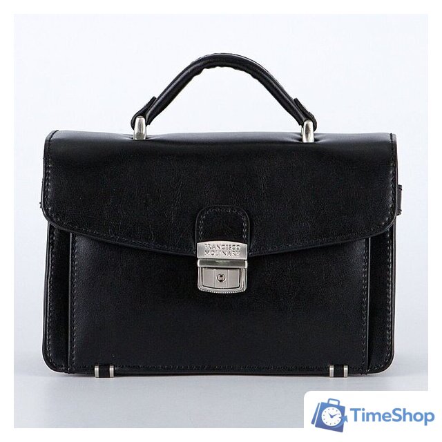 Мужская сумка Francesco Molinary 513-4854-003-BLK - Изображение №1 — Интернет-магазин Time-Shop
