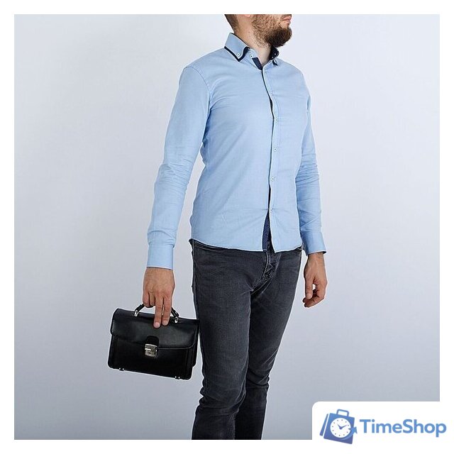 Мужская сумка Francesco Molinary 513-4854-003-BLK - Изображение №2 — Интернет-магазин Time-Shop