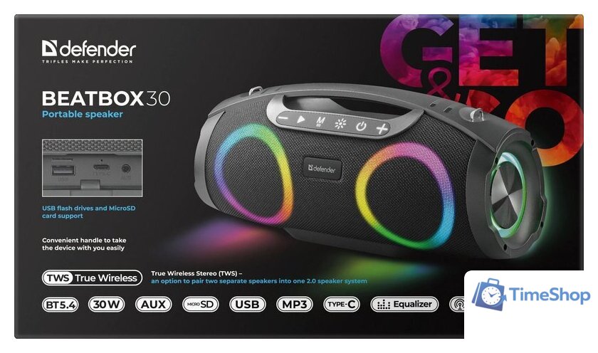 Беспроводная колонка Defender Beatbox 30 - Изображение №10 — Интернет-магазин Time-Shop