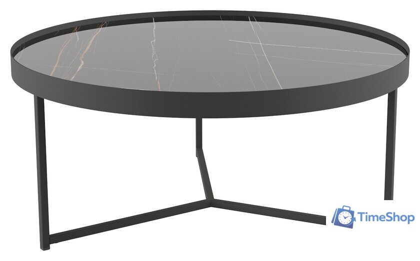 Журнальный столик Калифорния мебель Ориндж (сахара нуар/черный матовый) - Изображение №1 — Интернет-магазин Time-Shop