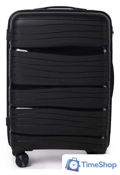 Чемодан-спиннер Pride PP9802 (S, черный) - Изображение №2 — Интернет-магазин Time-Shop