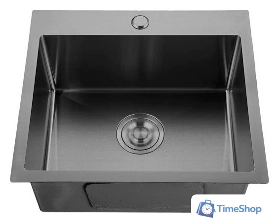 Кухонная мойка GranFest Metal нержавеющая сталь AISI 304 PVD GF-5045 Графит (с сифоном) - Изображение №1 — Интернет-магазин Time-Shop