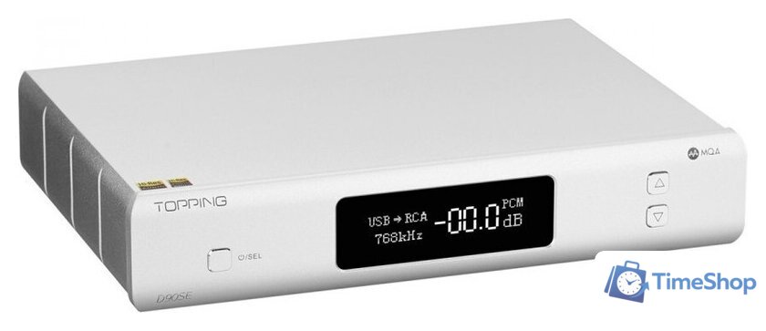 Цифро-аналоговый преобразователь Topping D90LE (серебристый) - Изображение №3 — Интернет-магазин Time-Shop