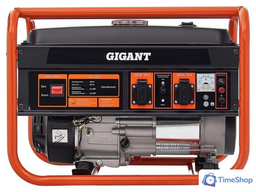 Бензиновый генератор Gigant GGL-3300 - Изображение №7 — Интернет-магазин Time-Shop