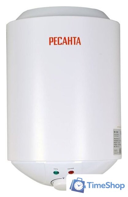 Накопительный электрический водонагреватель Ресанта ВН-10КН - Изображение №1 — Интернет-магазин Time-Shop