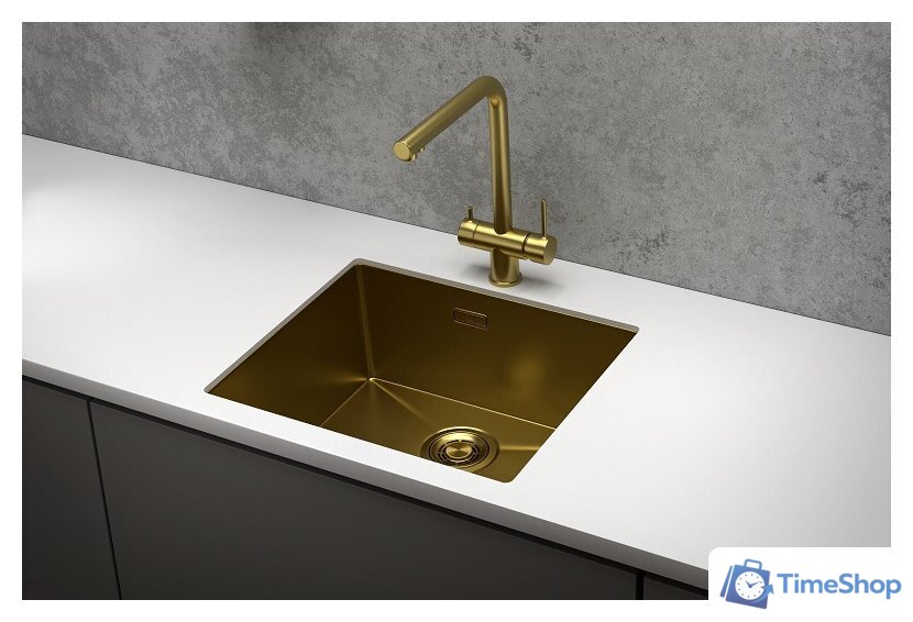 Кухонная мойка Granula GR-5445U (золото сатин) - Изображение №2 — Интернет-магазин Time-Shop
