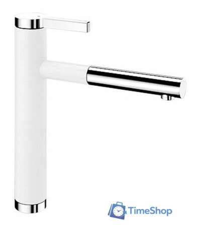 Смеситель Blanco Linee-S Silgranit (белый) [518441] - Изображение №1 — Интернет-магазин Time-Shop