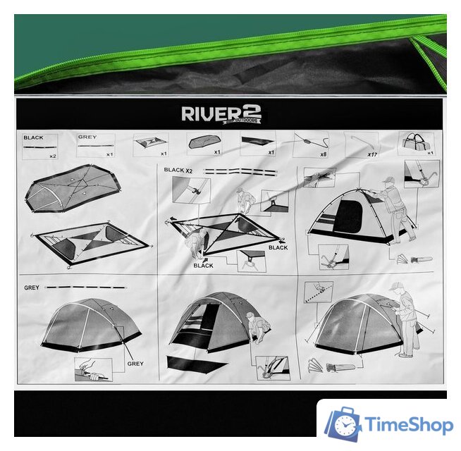 Треккинговая палатка RSP Outdoors River 2 - Изображение №25 — Интернет-магазин Time-Shop