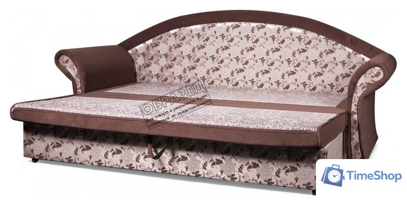 Диван Анмикс Риччи (светло-бежевый, велюр/принт инкас) - Изображение №7 — Интернет-магазин Time-Shop