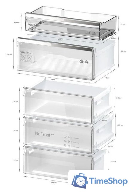 Холодильник Bosch Serie 6 KGN49LBCF - Изображение №8 — Интернет-магазин Time-Shop