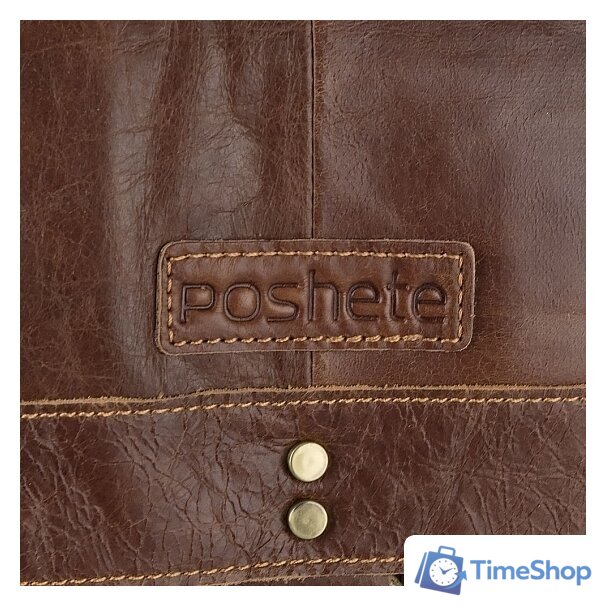 Сумка через плечо Poshete 253-1311-1-DBW (коричневый) - Изображение №15 — Интернет-магазин Time-Shop