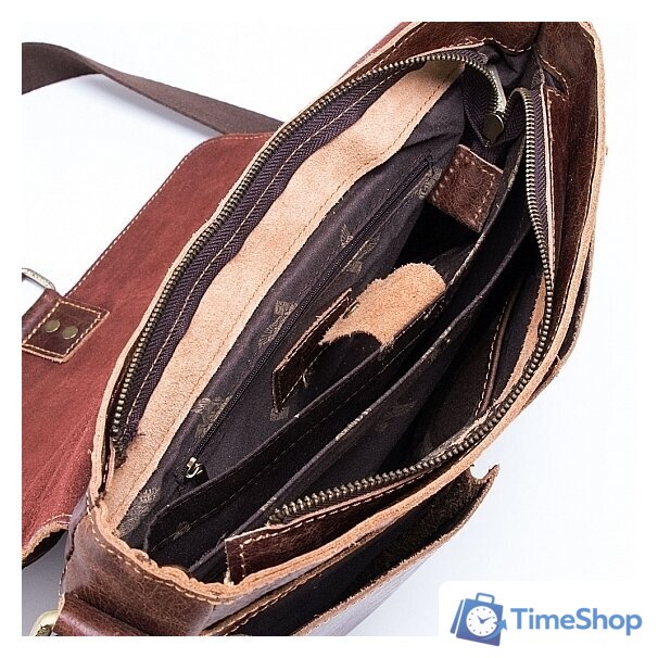 Сумка через плечо Poshete 253-1311-1-DBW (коричневый) - Изображение №13 — Интернет-магазин Time-Shop