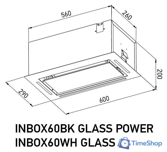 Кухонная вытяжка Meferi INBOX60BK Glass Power - Изображение №15 — Интернет-магазин Time-Shop