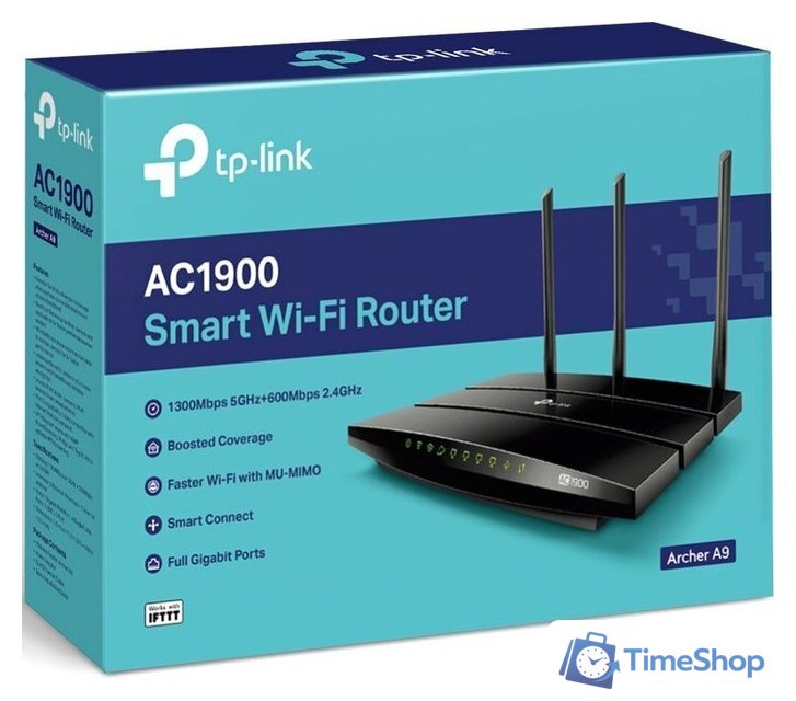 Wi-Fi роутер TP-Link Archer A9 AC1900 - Изображение №4 — Интернет-магазин Time-Shop