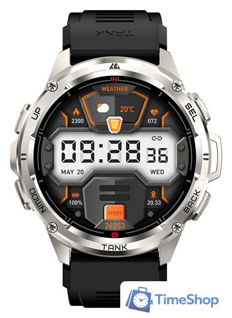 Умные часы Kospet Tank T3 Ultra (серебристый) - Изображение №1 — Интернет-магазин Time-Shop