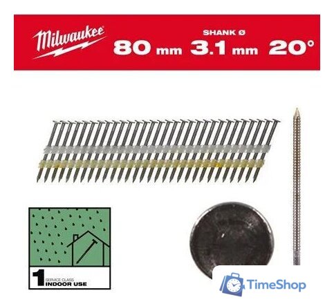 Гвозди для пистолета Milwaukee 4932492589 (1750 шт) - Изображение №1 — Интернет-магазин Time-Shop