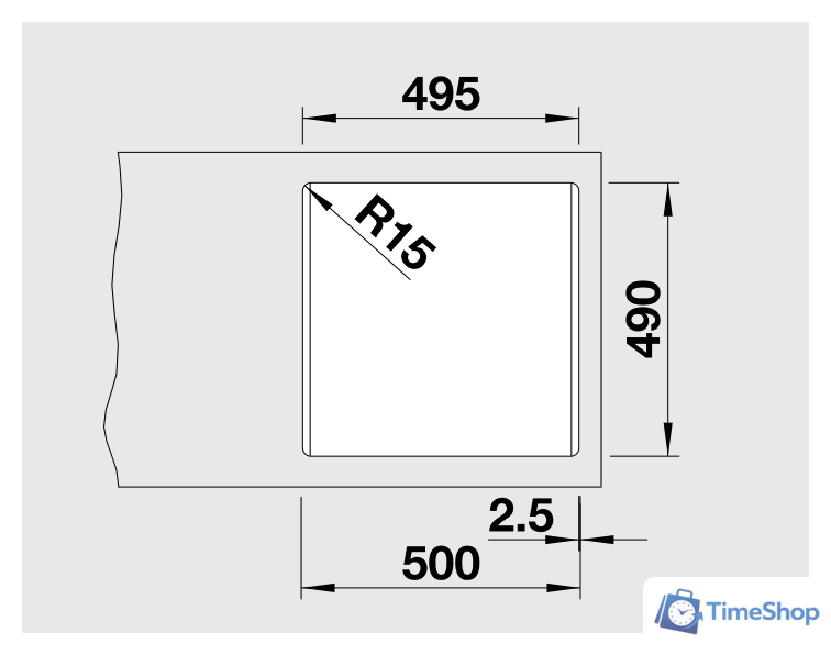 Кухонная мойка Blanco Pleon 5 525951 (черный) - Изображение №3 — Интернет-магазин Time-Shop