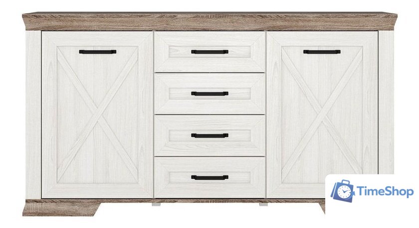 Тумба Black Red White Marselle KOM2D4S (ясень снежный/дуб сонома темный) - Изображение №1 — Интернет-магазин Time-Shop