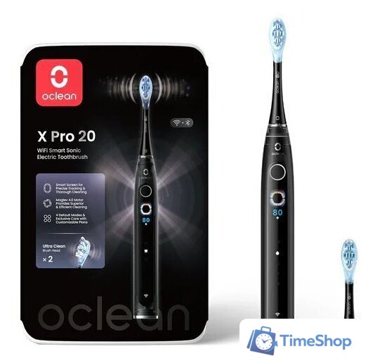 Электрическая зубная щетка Oclean X Pro 20 (черный) - Изображение №1 — Интернет-магазин Time-Shop