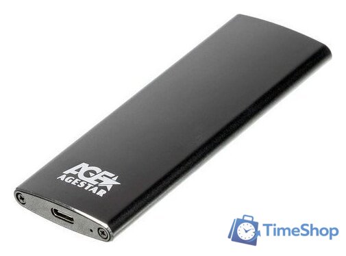 Бокс для накопителей M.2 AgeStar 3UBNF2C (черный) - Изображение №1 — Интернет-магазин Time-Shop