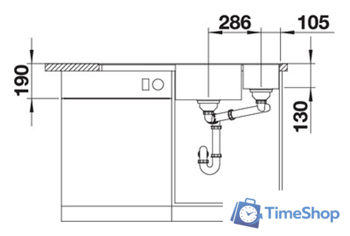 Кухонная мойка Blanco Axia III 6 S-F (разделочная доска из ясеня, белый) 524666 - Изображение №4 — Интернет-магазин Time-Shop