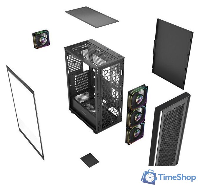 Корпус Powercase ByteFlow V2 CBFB-A4-V2 - Изображение №8 — Интернет-магазин Time-Shop