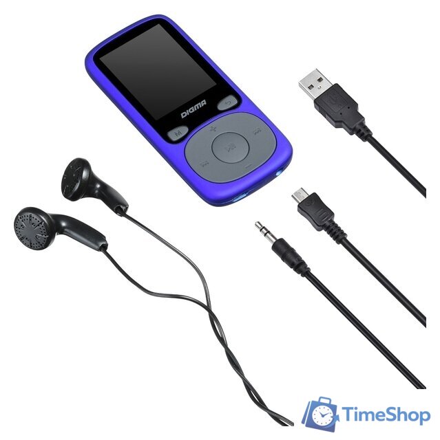 Плеер MP3 Digma B4 8GB (синий) - Изображение №7 — Интернет-магазин Time-Shop