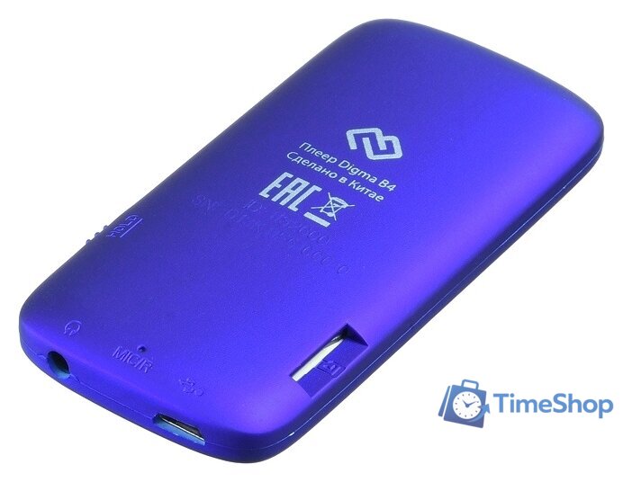 Плеер MP3 Digma B4 8GB (синий) - Изображение №4 — Интернет-магазин Time-Shop