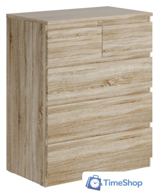 Комод Mio Tesoro Мальта 5 ящиков 80x99 2.05.02.080.3 (дуб сонома) - Изображение №1 — Интернет-магазин Time-Shop