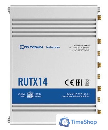 4G Wi-Fi роутер Teltonika RUTX14 - Изображение №1 — Интернет-магазин Time-Shop