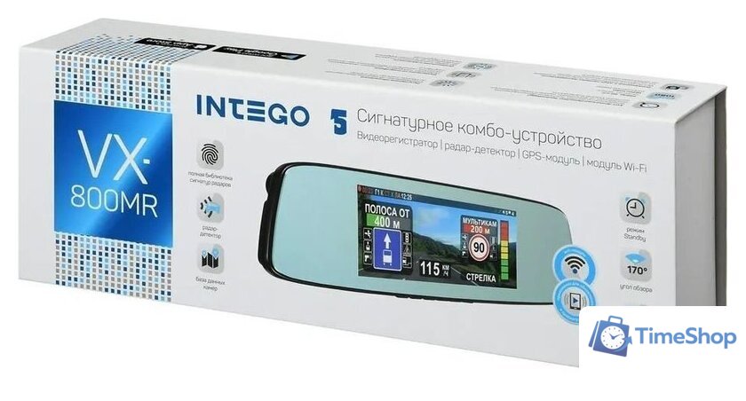 Видеорегистратор для авто Intego VX-800MR с радар-детектором, GPS модулем и картой памяти 32GB - Изображение №7 — Интернет-магазин Time-Shop