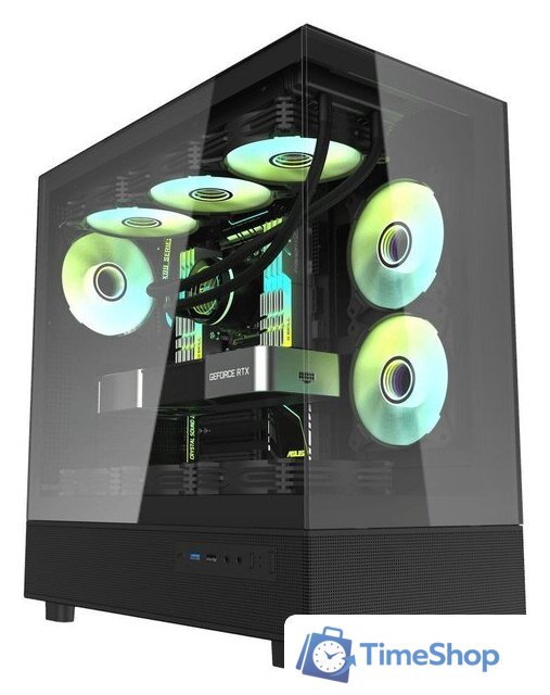 Корпус dark Flash DPX90 (черный) - Изображение №1 — Интернет-магазин Time-Shop