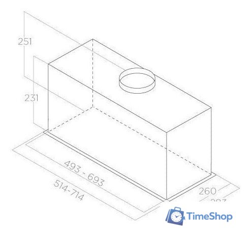 Кухонная вытяжка Elica Fold BL MAT/A/72 PRF0181961 - Изображение №4 — Интернет-магазин Time-Shop