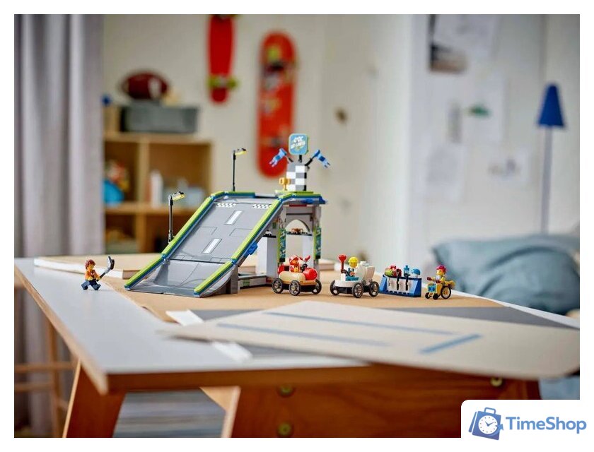Конструктор LEGO City Без ограничений: трасса с рампами для гоночных авто 60460 - Изображение №11 — Интернет-магазин Time-Shop
