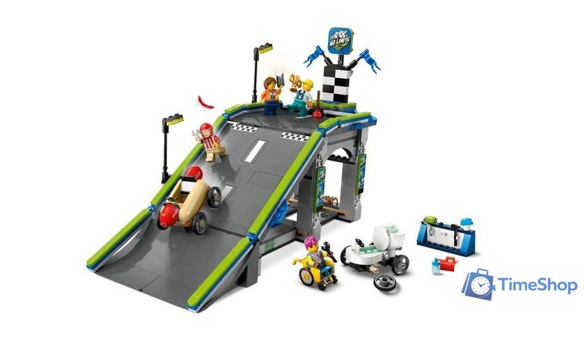 Конструктор LEGO City Без ограничений: трасса с рампами для гоночных авто 60460 - Изображение №5 — Интернет-магазин Time-Shop