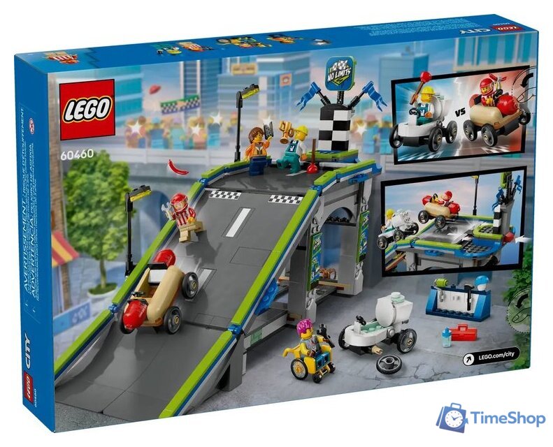 Конструктор LEGO City Без ограничений: трасса с рампами для гоночных авто 60460 - Изображение №2 — Интернет-магазин Time-Shop