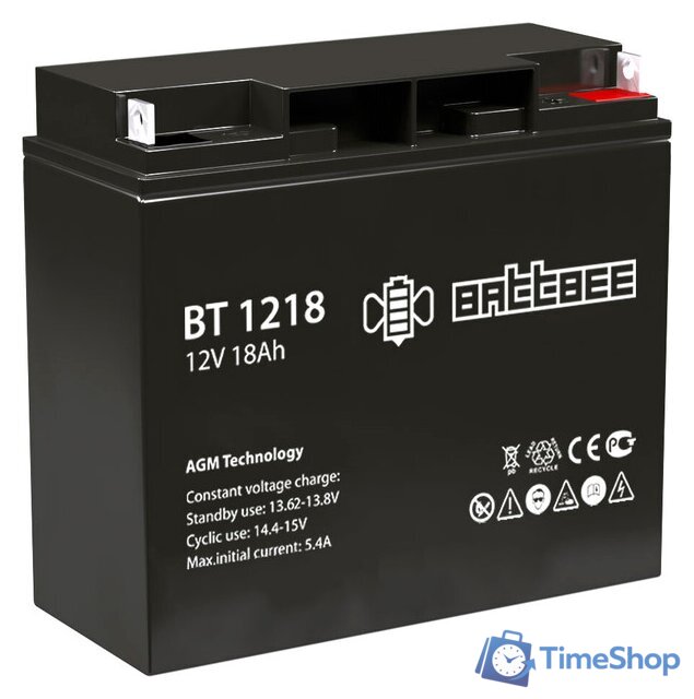 Аккумулятор для ИБП BattBee BT 1218 (12В/18Ач) - Изображение №1 — Интернет-магазин Time-Shop