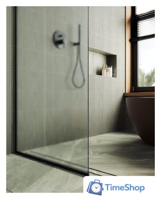 Душевая стенка MaybahGlass 195x89 MGD-690-6у (сатин стекло/черный) - Изображение №3 — Интернет-магазин Time-Shop