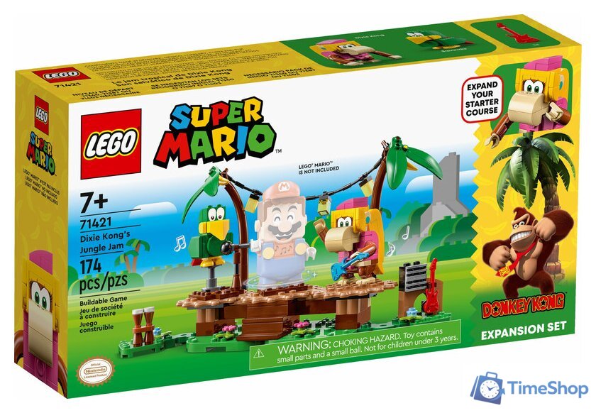 Конструктор LEGO Super Mario 71421 Дополнительный набор: Дикси Конг в джунглях - Изображение №1 — Интернет-магазин Time-Shop