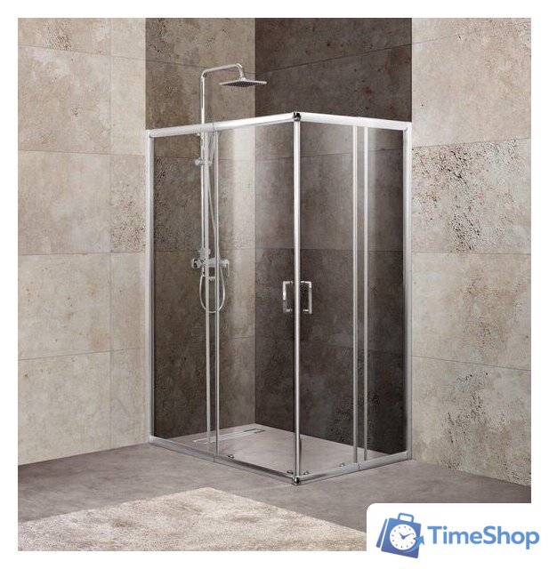 Душевой уголок BelBagno UNIQUE-A-2-75/90-P-Cr (рифленое стекло) - Изображение №1 — Интернет-магазин Time-Shop