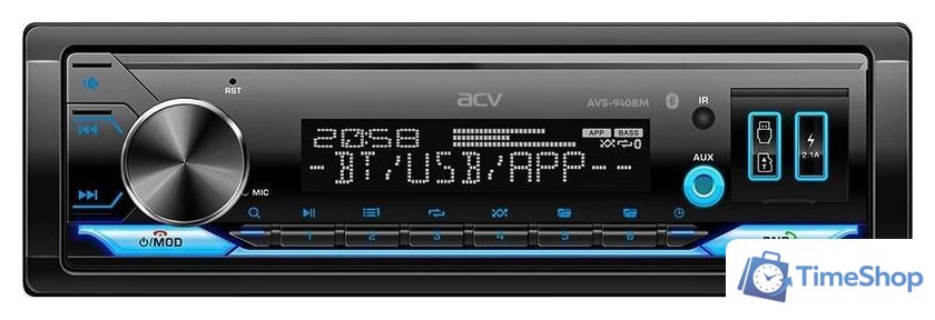 USB-магнитола ACV AVS-940BM - Изображение №1 — Интернет-магазин Time-Shop