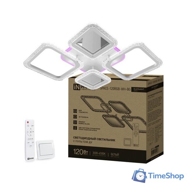 Припотолочная люстра In Home Elegant Space-120RGB-WH-BG 4690612062327 - Изображение №2 — Интернет-магазин Time-Shop