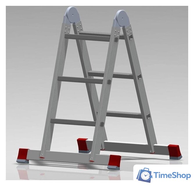 Лестница-трансформер Новая высота NV 331 шарнирная 2x3 ступени - Изображение №3 — Интернет-магазин Time-Shop