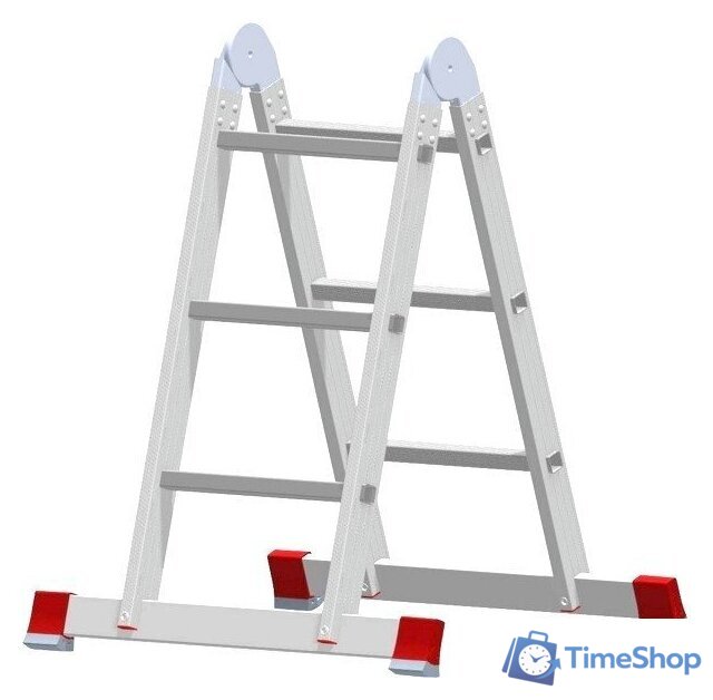 Лестница-трансформер Новая высота NV 331 шарнирная 2x3 ступени - Изображение №1 — Интернет-магазин Time-Shop