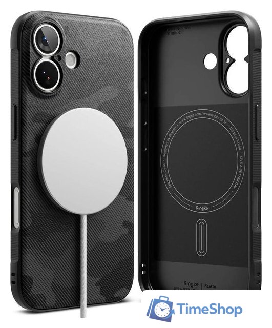 Чехол для телефона Ringke Onyx Magnetic для iPhone 17 Camo Black - Изображение №1 — Интернет-магазин Time-Shop