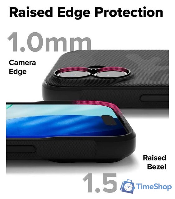 Чехол для телефона Ringke Onyx Magnetic для iPhone 17 Camo Black - Изображение №10 — Интернет-магазин Time-Shop