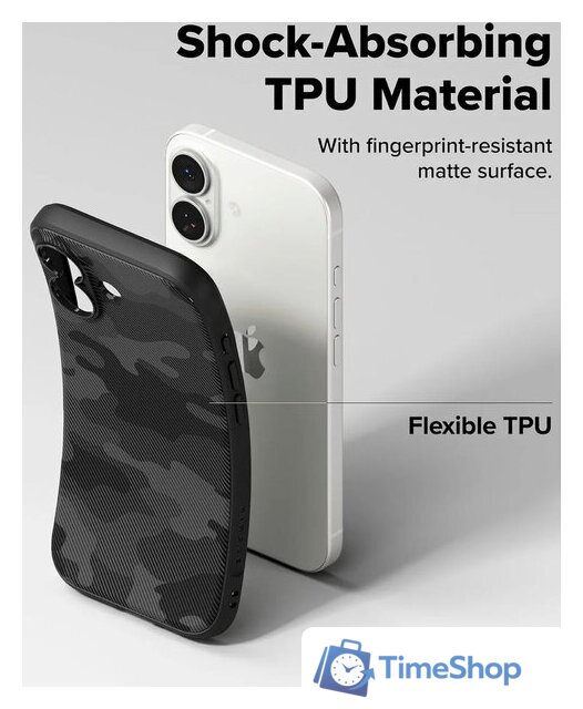Чехол для телефона Ringke Onyx Magnetic для iPhone 17 Camo Black - Изображение №9 — Интернет-магазин Time-Shop