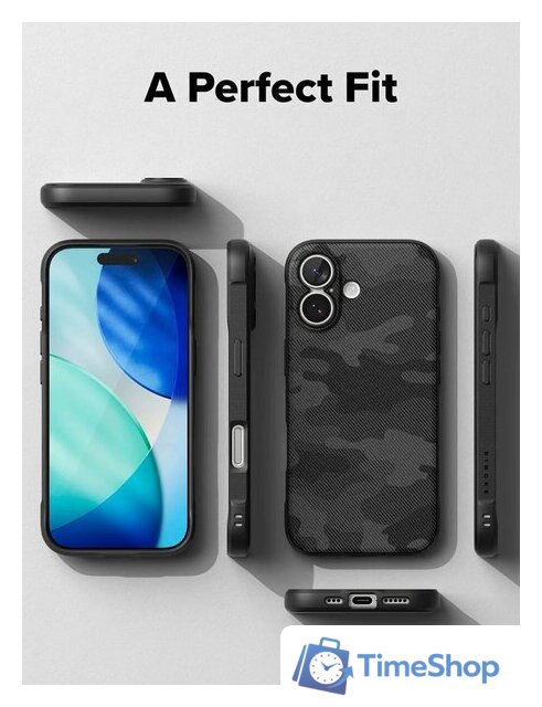 Чехол для телефона Ringke Onyx Magnetic для iPhone 17 Camo Black - Изображение №8 — Интернет-магазин Time-Shop