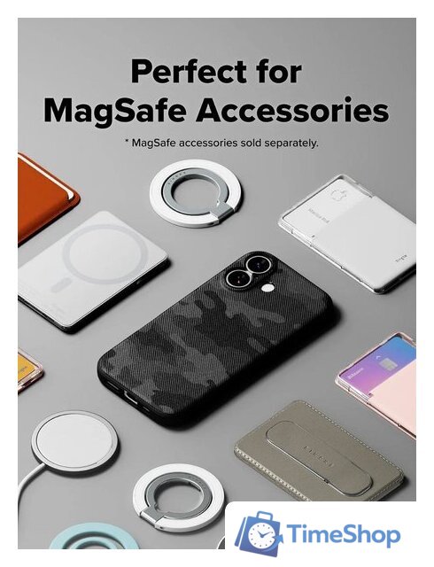 Чехол для телефона Ringke Onyx Magnetic для iPhone 17 Camo Black - Изображение №3 — Интернет-магазин Time-Shop