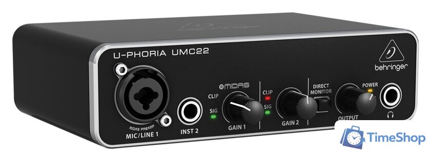 Аудиоинтерфейс Behringer U-Phoria UMC22 - Изображение №3 — Интернет-магазин Time-Shop